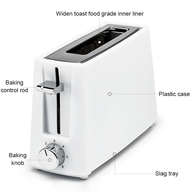 Grille-pain électrique en acier inoxydable 110 V/220 V, machine à petit-déjeuner, grille-pain, 