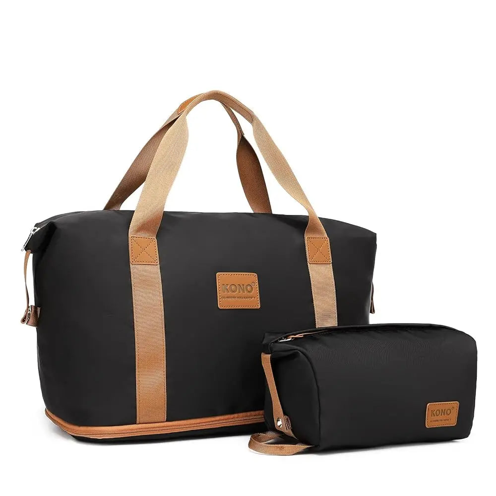 KONO Sac cosmétique étanche 36L, sac de sport et bagage à main pour femme et homme