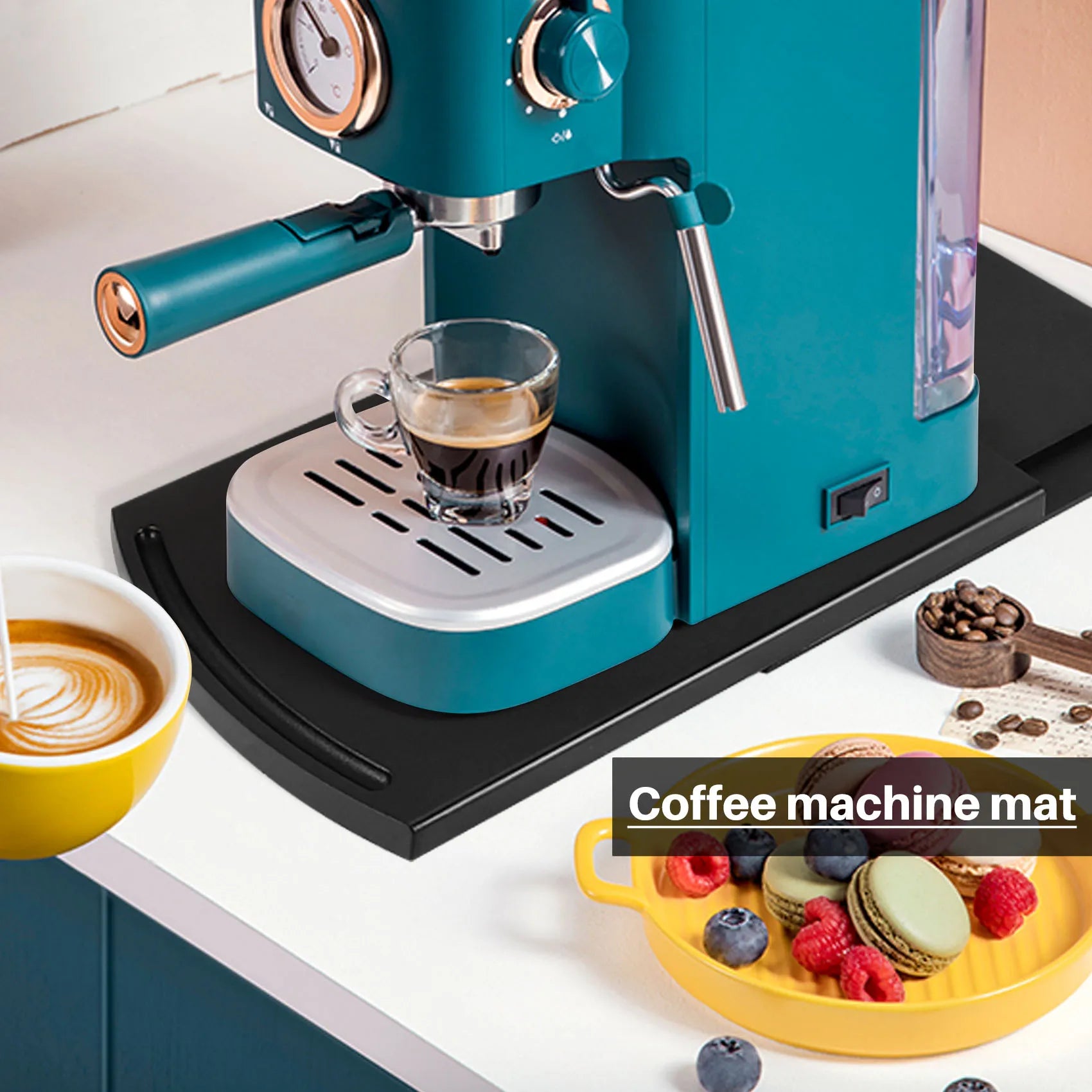 Ausziehbares Küchentablett, Kaffeemaschinenausrüstung, Toaster