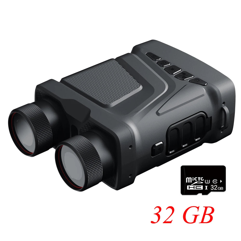 Jumelles de Vision Nocturne Numériques 1080p FHD – Zoom 5X, Infrarouge, Idéales pour Chasse, Camping et Surveillance Nautique