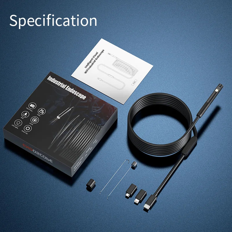 Mini Caméra d'Inspection Endoscopique 3 en 1, Micro USB/Type-C, pour IOS iPhone, Étanche