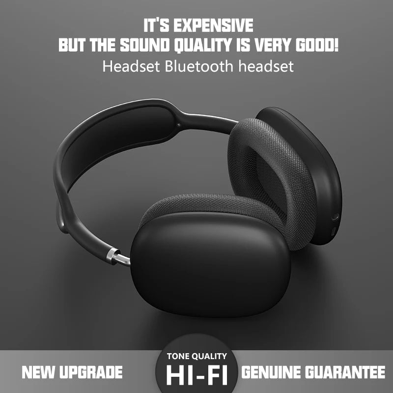 Casque sans fil P9 PRO MAX Air avec suppression du bruit, écouteurs Bluetooth, micro, écouteurs sur l'oreille