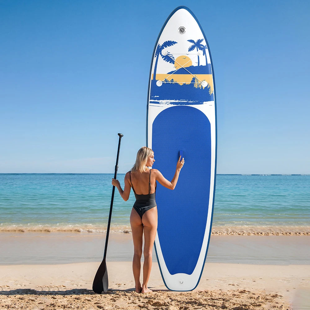 Paddle Board Planche de surf, FunWater Stand Up, Planche à pagaie Roulement de poids 165 kg + Convient aux hommes et aux femmes pour le glisse aquatique et le surf