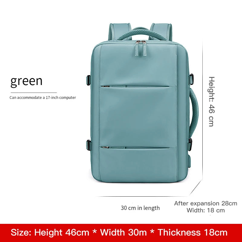 Sac à dos d’affaires extensible – grande capacité pour hommes, idéal pour courts voyages d’affaires