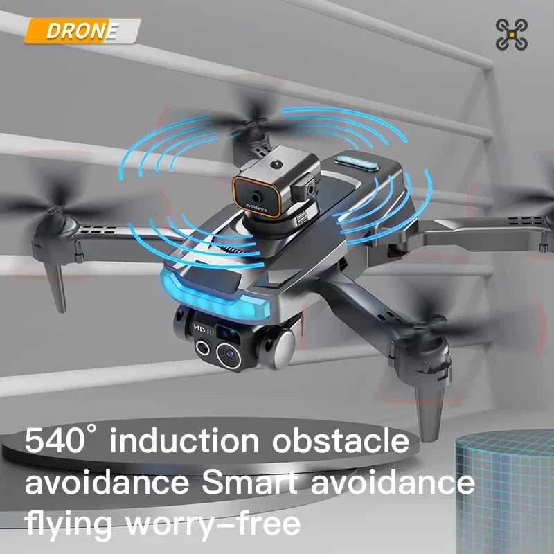 Drone P15 – Caméra professionnelle 4K/8K, GPS et double caméra avec évitement d’obstacles omnidirectionnel