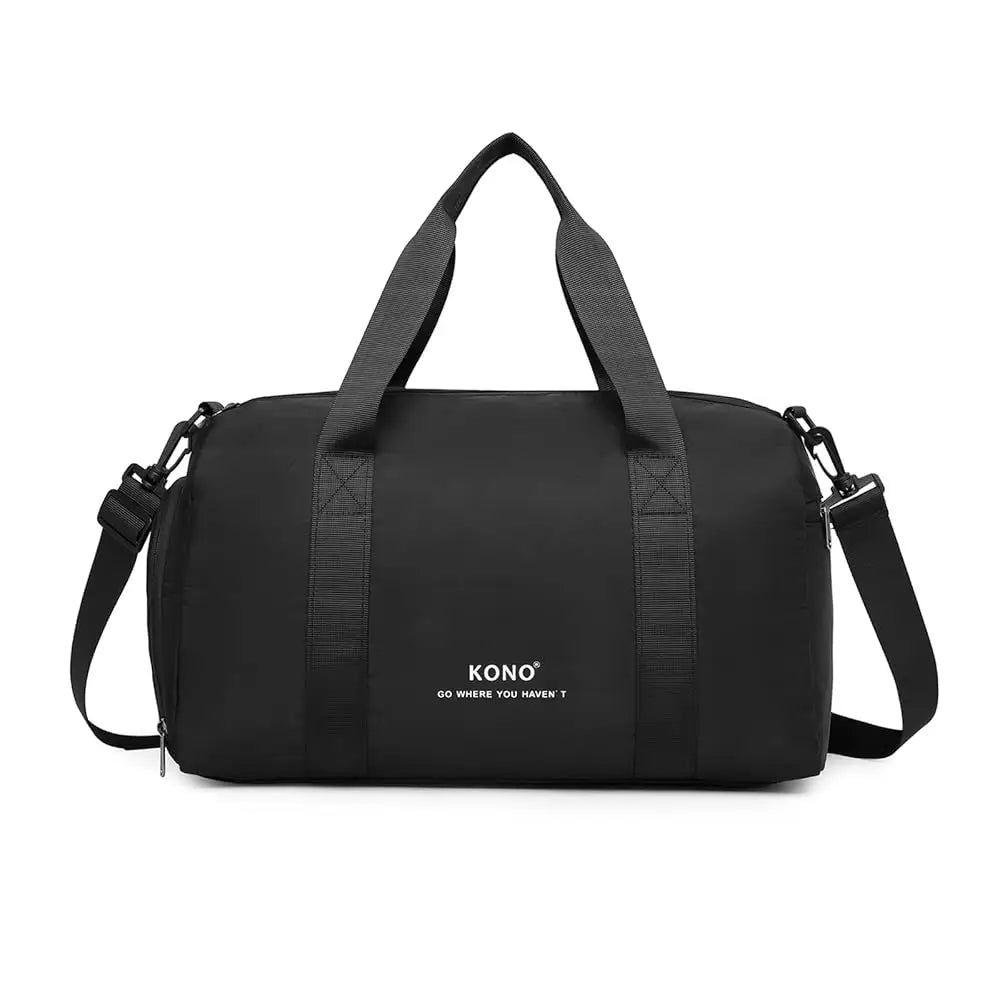 Kono – Sac à main étanche avec bandoulière et sac à chaussures, idéal pour les voyages en avion, Ryanair et EasyJet, 40 × 20 × 25 cm