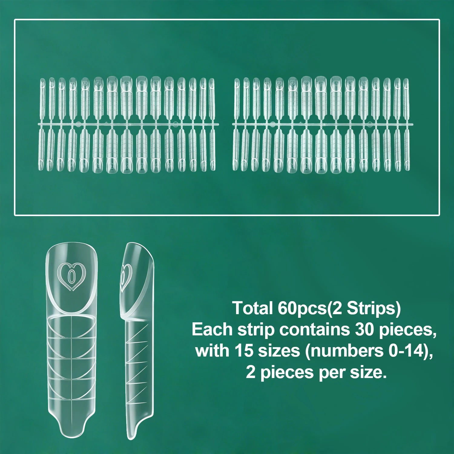Schablonen für Nagelverlängerungen French Line - Dual Forms French Nailpop 60 bis 150 Stk.