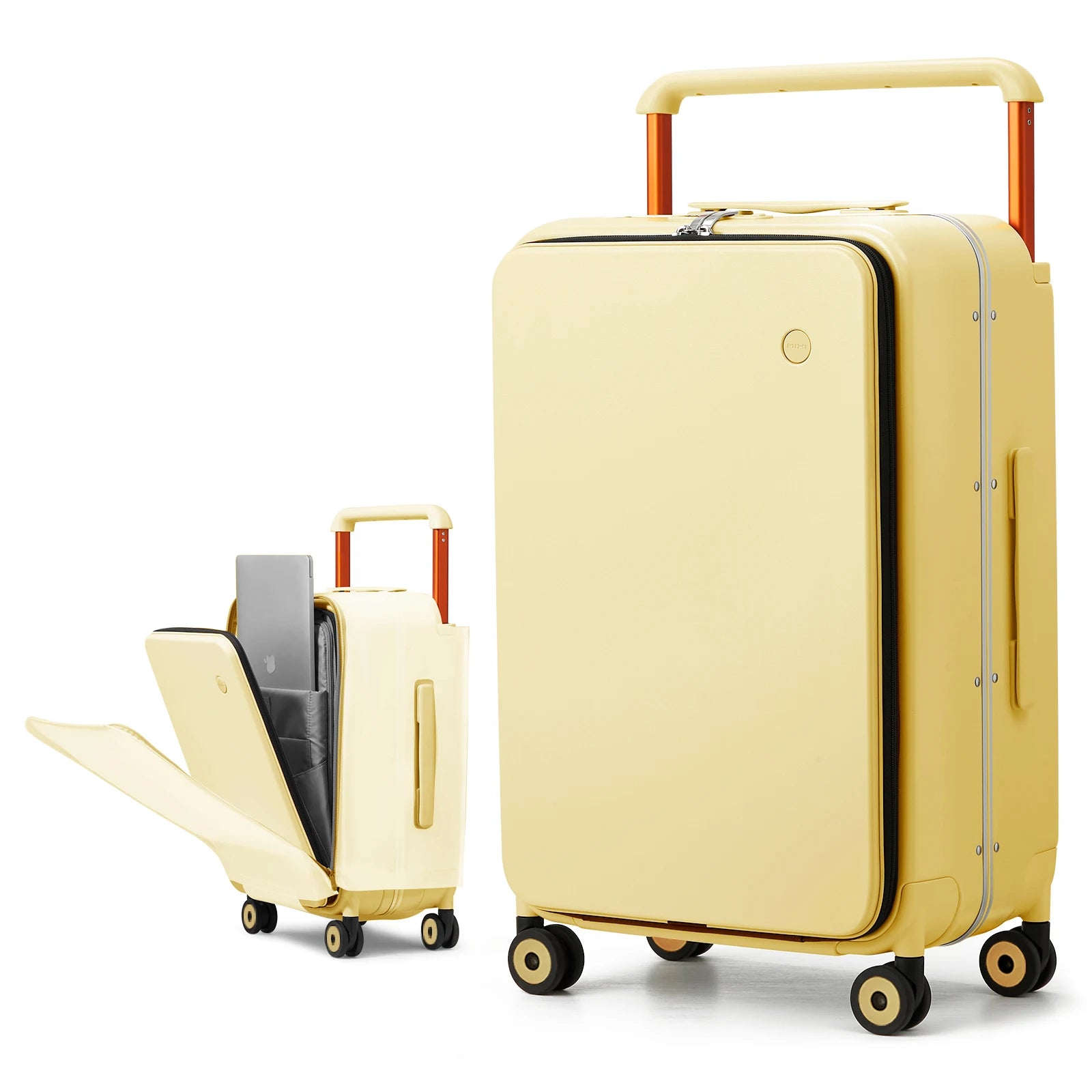 Valise Mixi M9275 – Bagage à main cabine 20 pouces, coque rigide PC, cadre aluminium, poignée large ergonomique