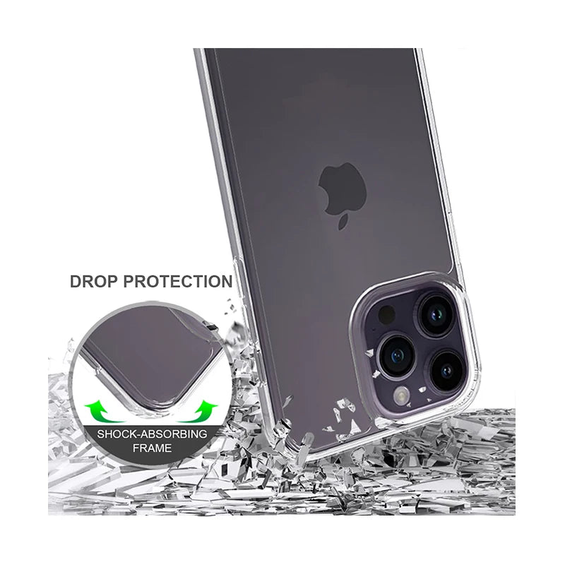 Coque silicone souple transparente pour iPhone – Protection arrière flexible
