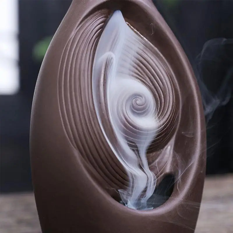 Diffuseur d'encens en Céramique, Poêle d'Aromathérapie, Brûleur de Cône d'Encens, Décoration de la Maison avec Effet Visuel Magnifique pour le Salon