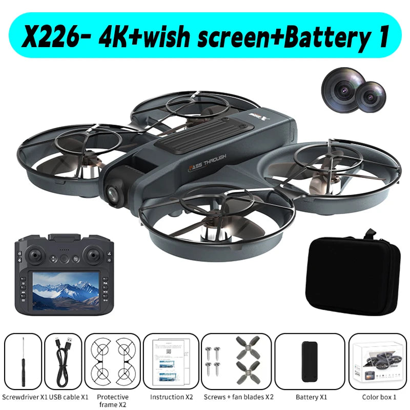 Mini Drone X226/X226VR Drones 4K professionnel Xiaomi Mijia Drone quadrirotor