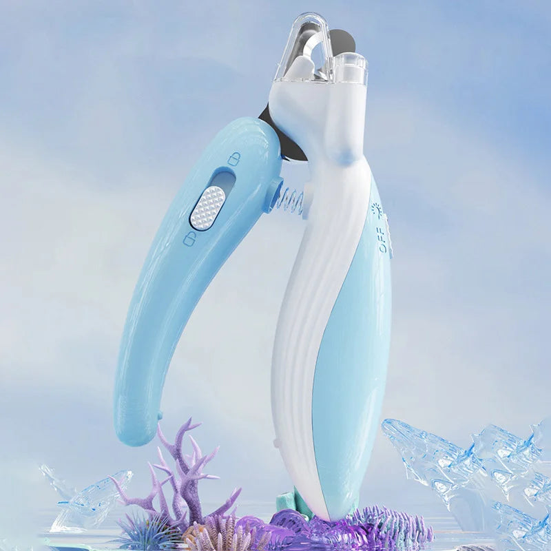 Coupe-griffes professionnel avec lumière LED pour animaux de compagnie, ciseaux de toilettage à griffes pour chiens et chats, coupe-ongles pour pattes de petits animaux, fournitures pour animaux de compagnie