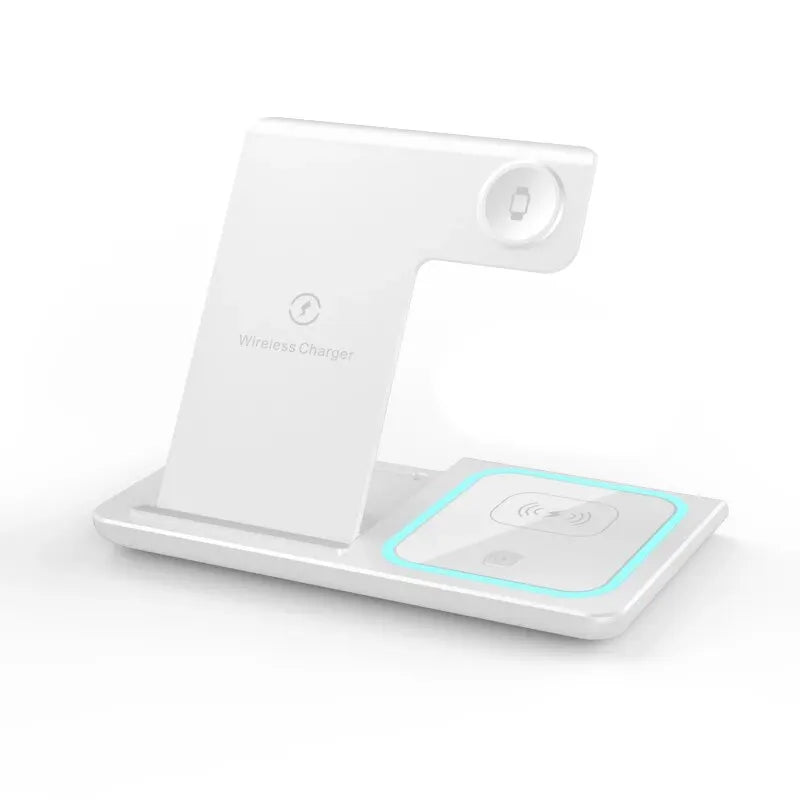 Support de chargeur sans fil pliable 3 en 1, 15W, charge rapide, station S6, iPhone 15, 14, 13, 12 Pro Max, Apple Watch 8, 7, Airpods