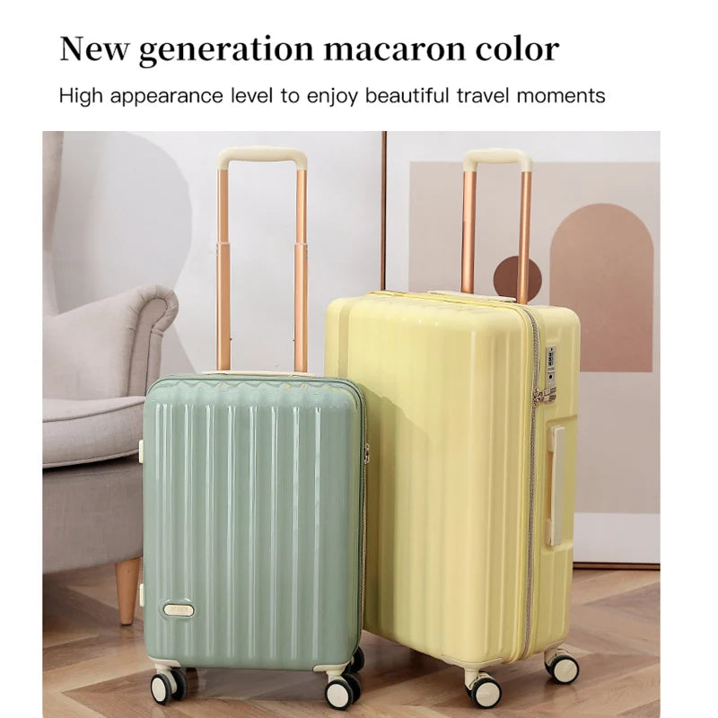 Valise rigide en PC + ABS avec serrure SUSHIMU – bagage à roulettes portable, 20, 24, 26 et 28 pouces