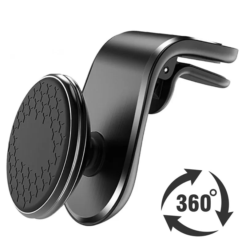 Support de téléphone magnétique pour voiture, Clip de ventilation, Rotation, Support GPS pour téléphone portable Xiaomi Red Mi Huawei Samsung, Support de téléphone voiture