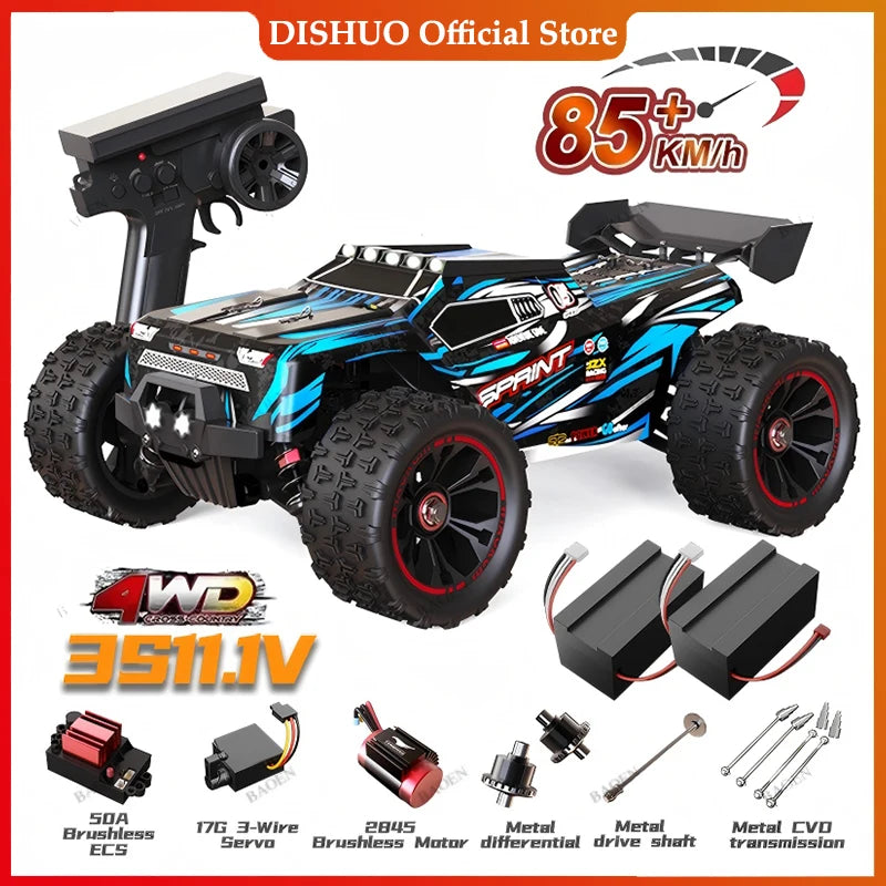 SCY9522PRO 85 KM/H voiture RC haute vitesse sans brosse 4WD tout-terrain dérive télécommande voiture 1:16 voitures de course professionnelles SCY9522 50 KM/H