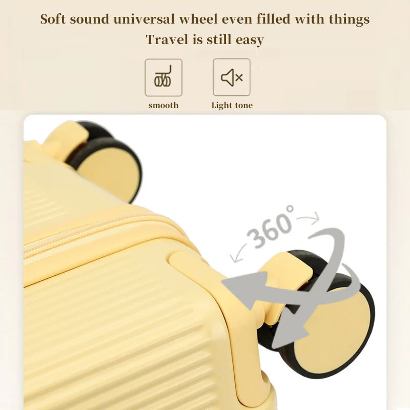 Valise rigide en PC avec cadre en aluminium SUSHIMU– bagage à roulettes à large poignée, 20, 24 et 26 pouces