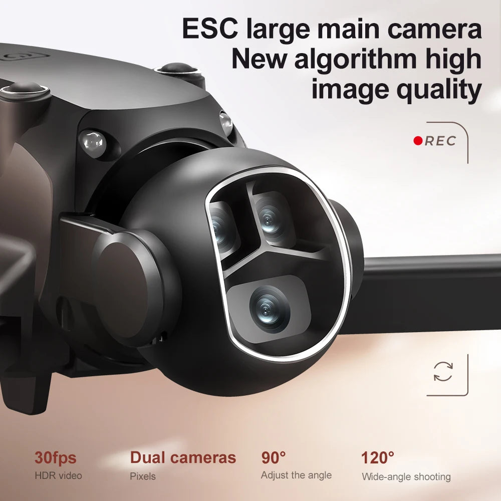 Drone 2025 M7pro – Caméra 8K HD, Écran FPV, Moteur sans balais, Quadrirotor pliable RC 