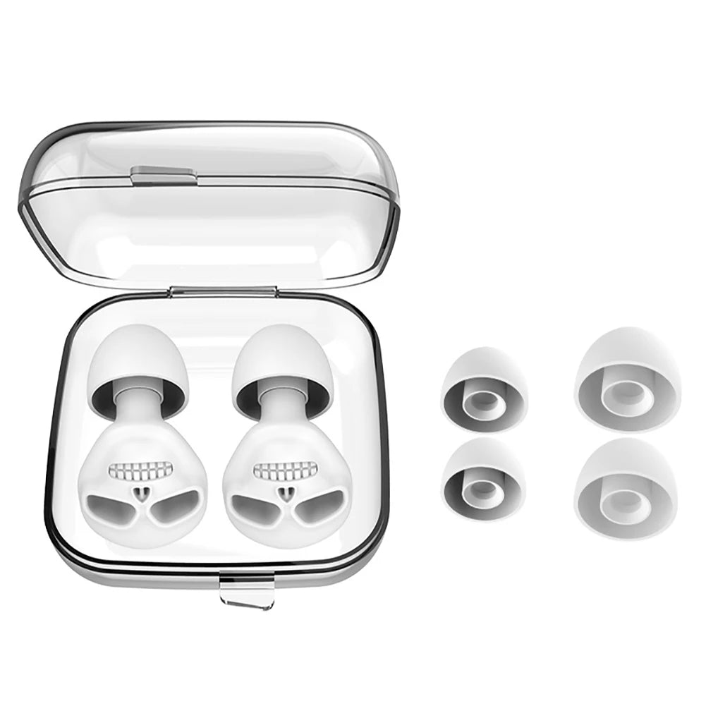 Silikon-Anti-Lärm-Ohrstöpsel zum Schlafen, Geräuschreduzierung, Gehörschutz, Reisen