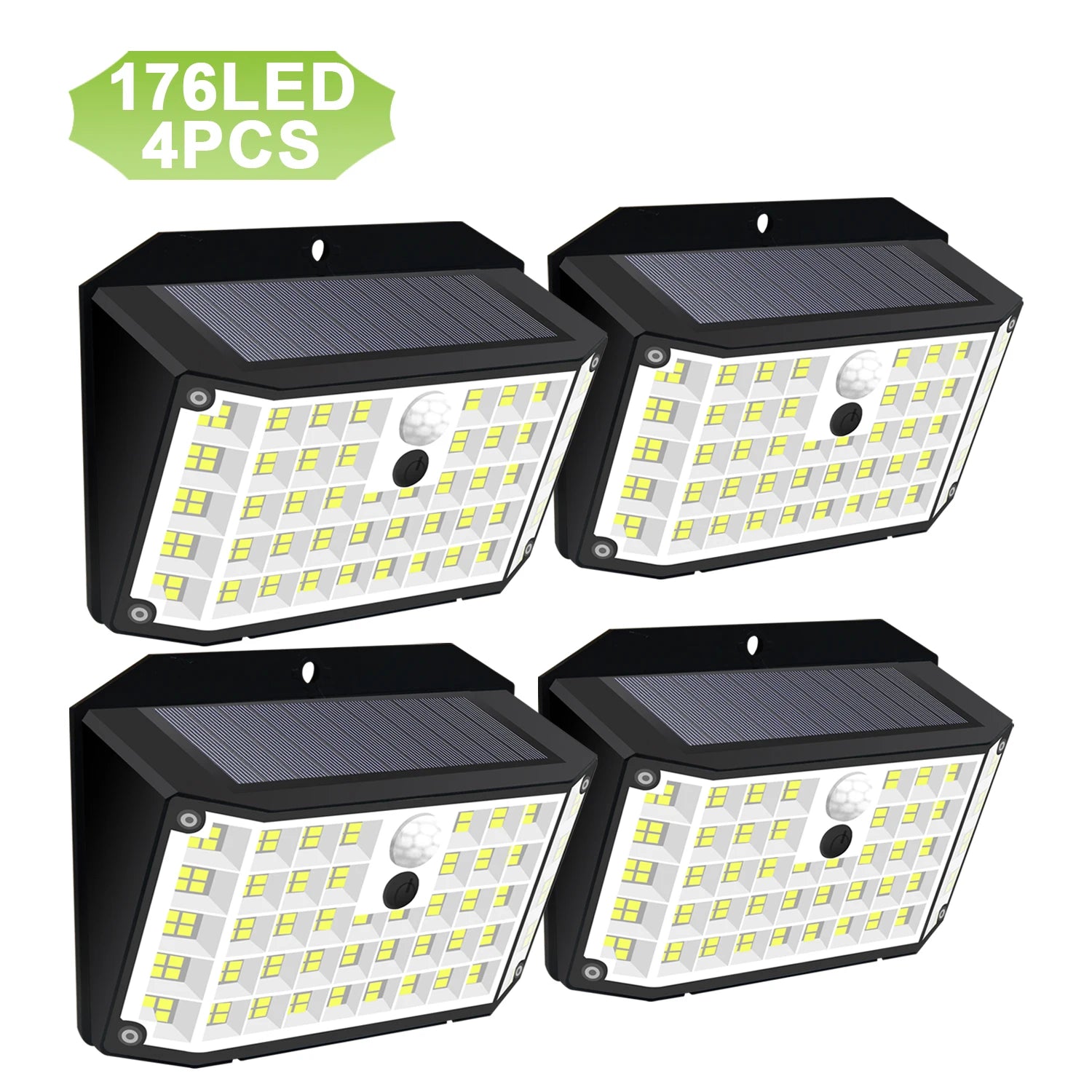 176 LED Solar-Außenleuchten