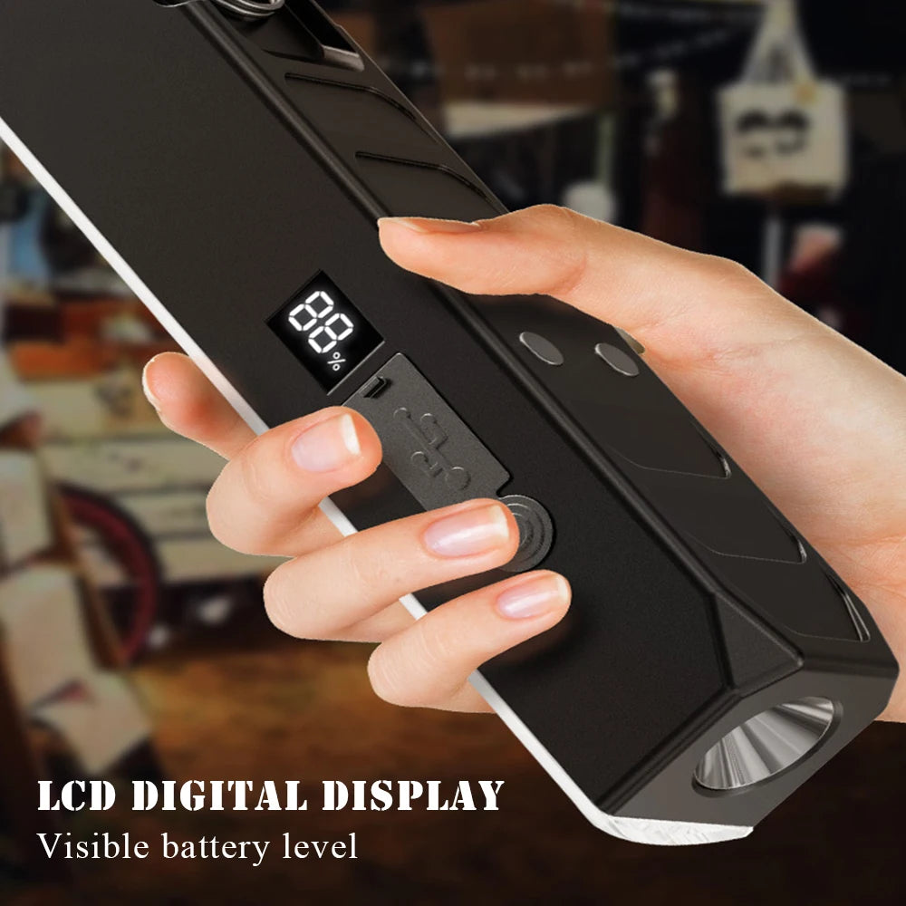 Wiederaufladbare Magnetische LED-Campinglampe – 210 LEDs, USB-C, 22 / 31 / 41 cm, Helle Außenbeleuchtung