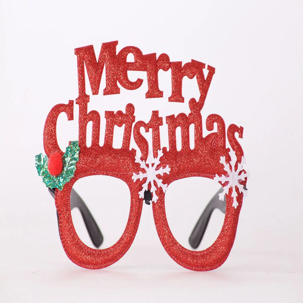 Lunettes de Noël Fantaisie – Montures Père Noël, Bonhomme de Neige & Bois | Crazy Party