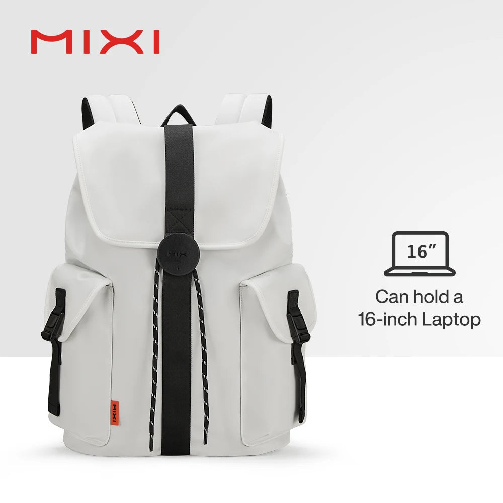 Sac à dos Mixi 16'' pour ordinateur portable – Unisexe, léger, imperméable, week-end et voyage