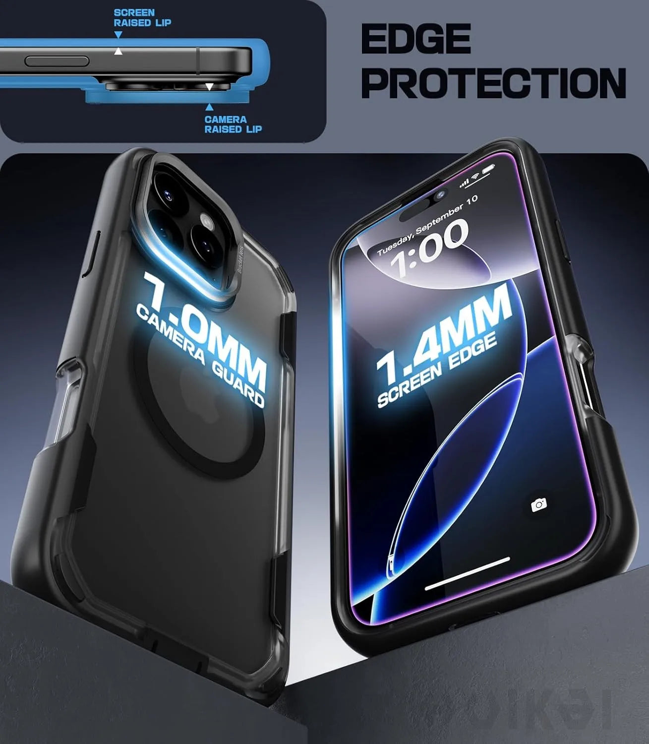 Coque de protection pour iPhone 16 Pro Max 16 Pro 15 Pro Max 14 13 12 Magsafe caméra magnétique protection corps complet antichoc housses de protection