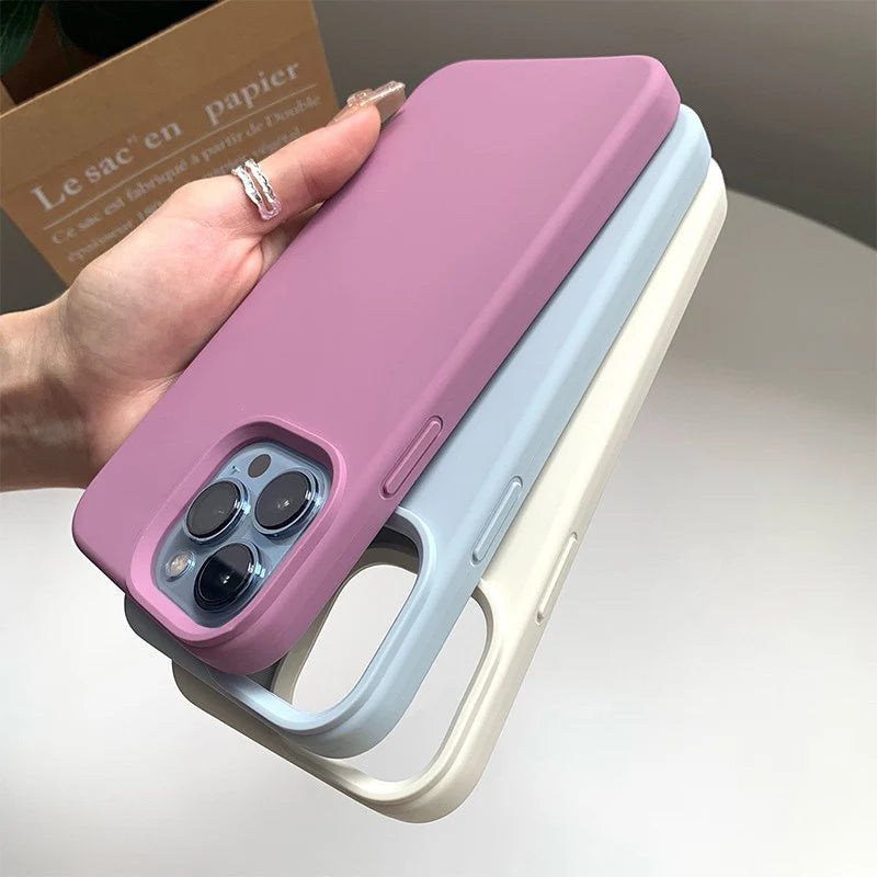 Coque de téléphone en silicone d'origine Apple de luxe pour iPhone 15 Pro Max