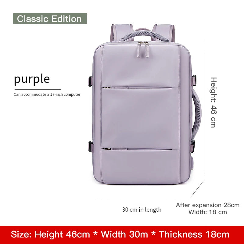 Sac à dos d’affaires extensible – grande capacité pour hommes, idéal pour courts voyages d’affaires