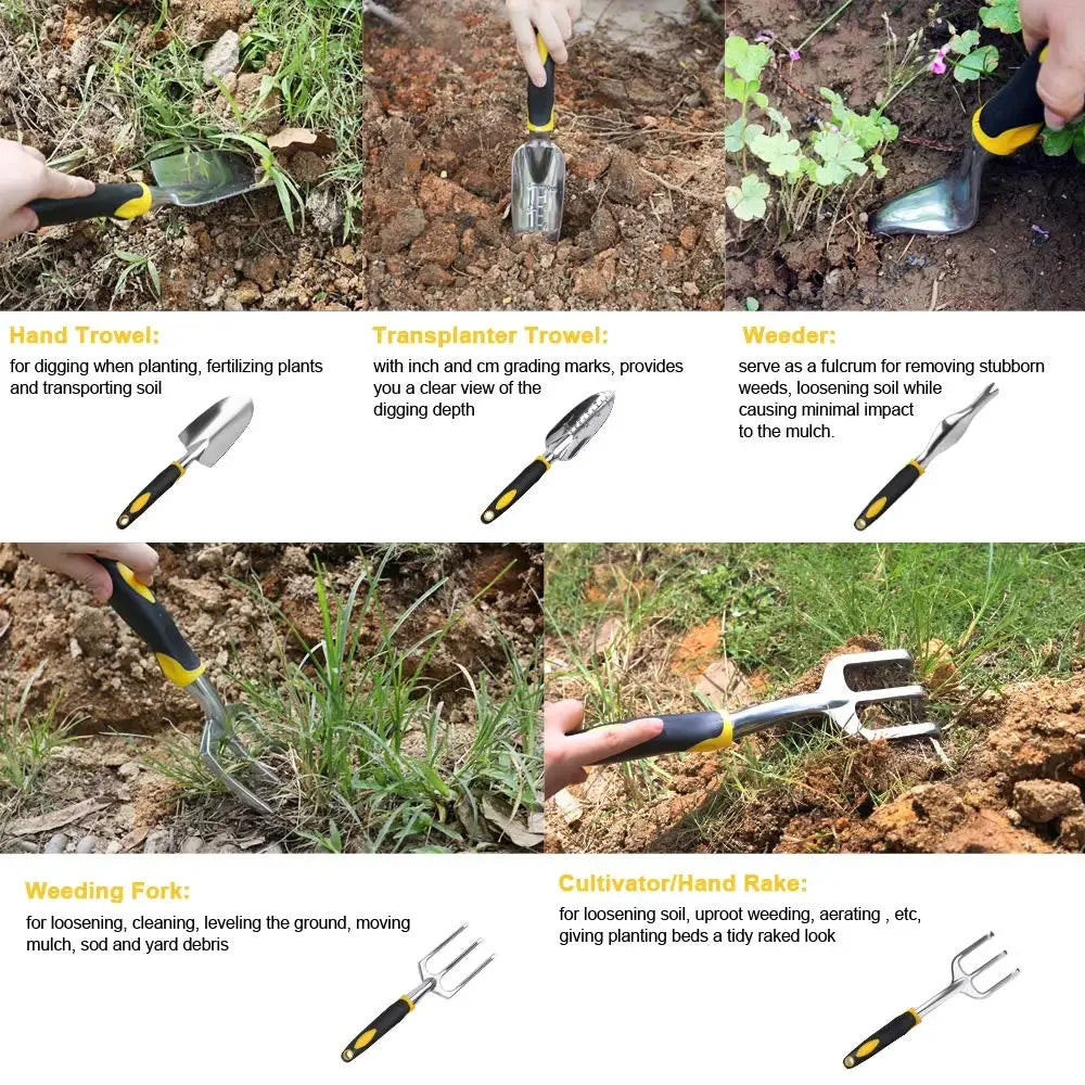 Outil de jardinage manuel avec poignée ergonomique, truelle, râteau, cultivateur, outils de désherbage, greffe de terrain agricole, bonsaï de jardinage, pelouse de jardin