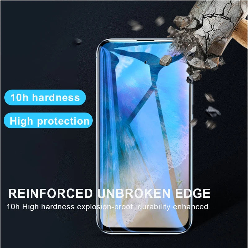 Protecteur d’écran 9D – 5 pièces – Verre trempé pour iPhone (6 à 15 Pro Max)