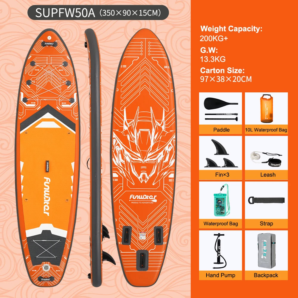 Planche de Paddle Gonflable avec Accessoires (335 / 350 / 385 cm) - Feath-R-Lite Koi Sup