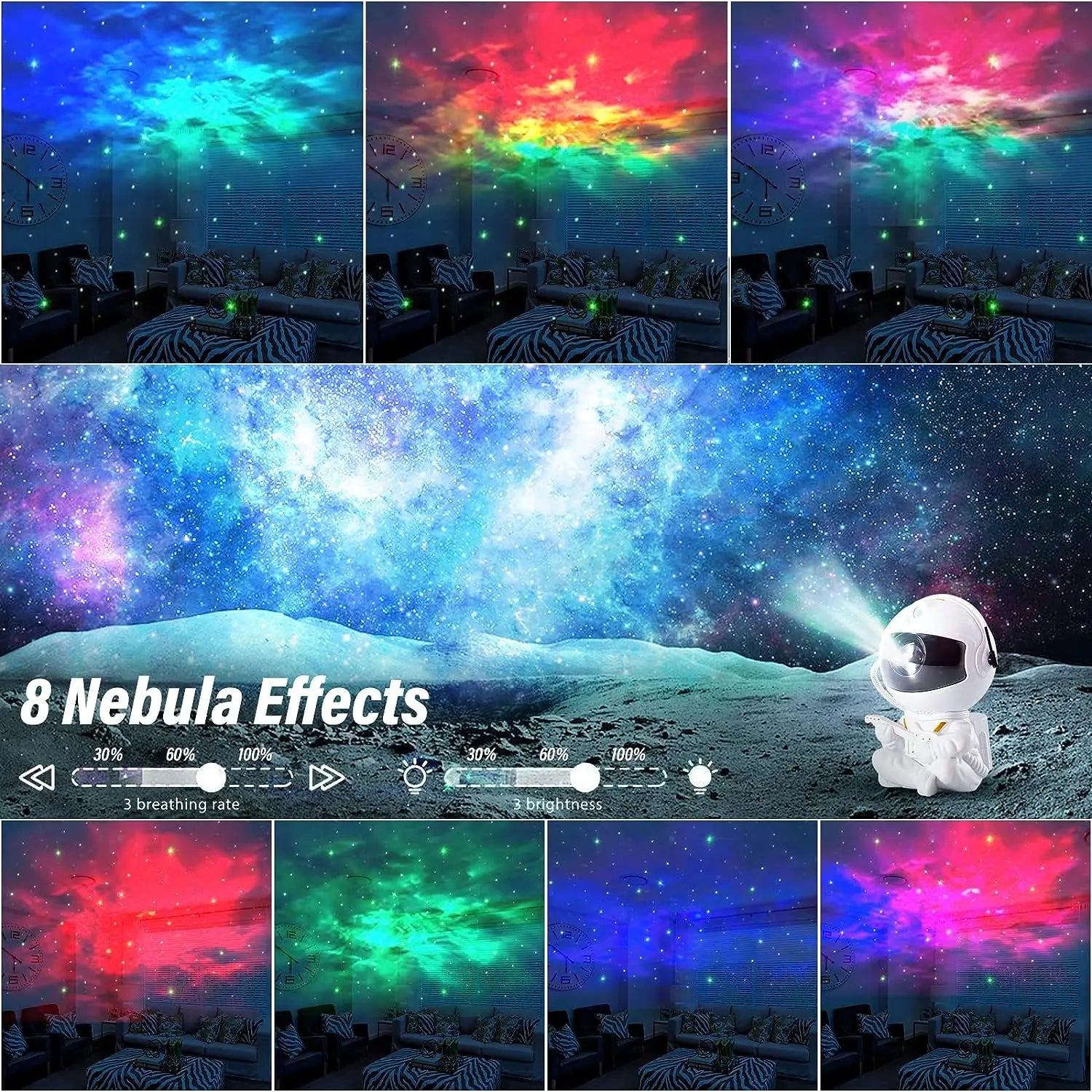 Astronomer Star Projector Galaxy Night Light Starry Nebula LED Ceiling Light