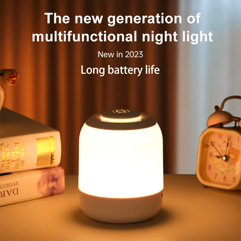 Veilleuse LED USB portable avec capteur tactile, lampes de chambre, lampe de chevet, lampe de table de chevet, éclairage de bureau