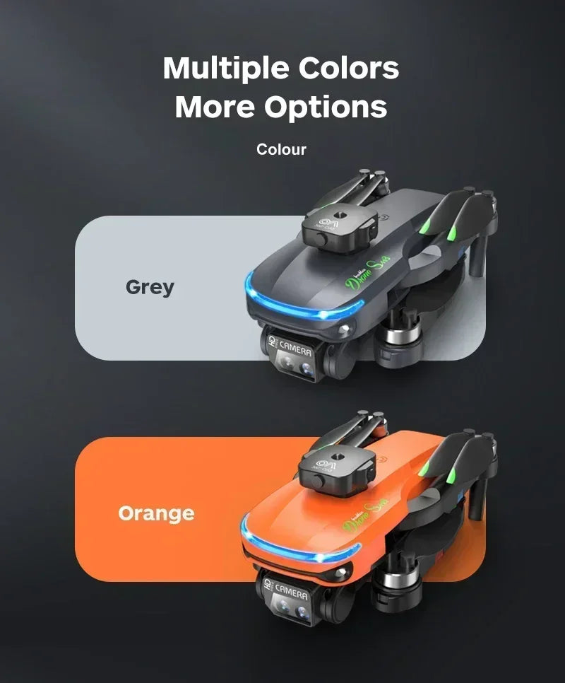 Drone RC Pliable S118 — Caméra jusqu'à 8K, Évitement d'Obstacles 360°, Moteur Brushless