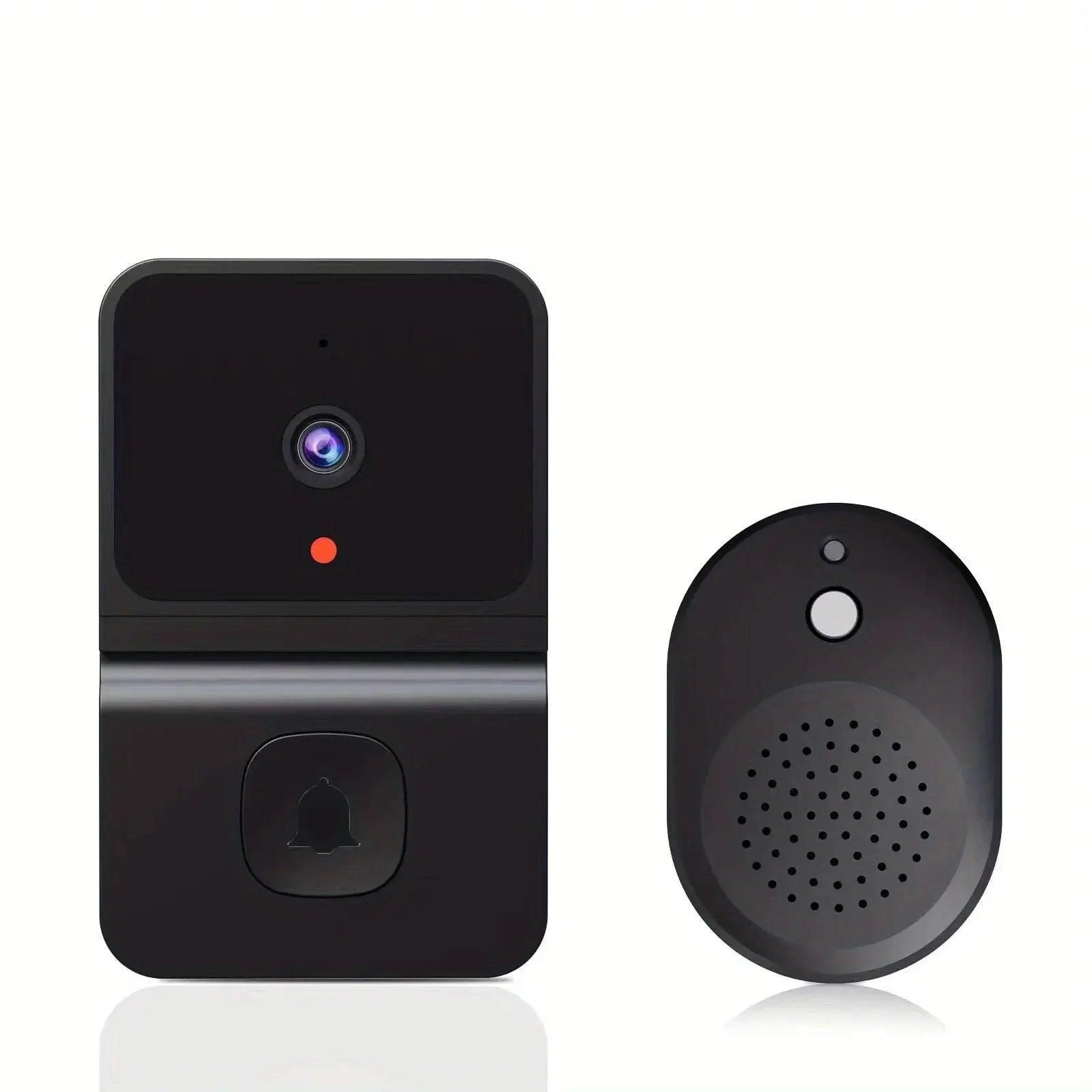 Sonnette de porte sans fil Wi-Fi avec caméra HD extérieure, interphone vidéo à vision nocturne