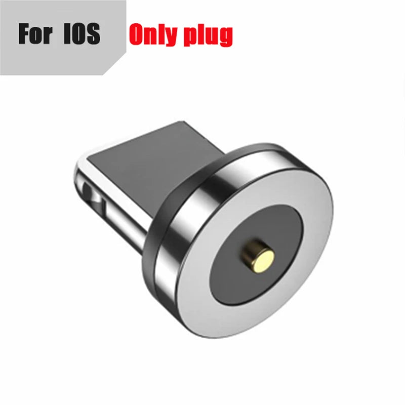 NNBILI 540 ° drehbares magnetisches Micro-USB-Typ-C-Kabel 3A Schnellladedatenkabel für iPhone Xiaomi Mobiltelefon