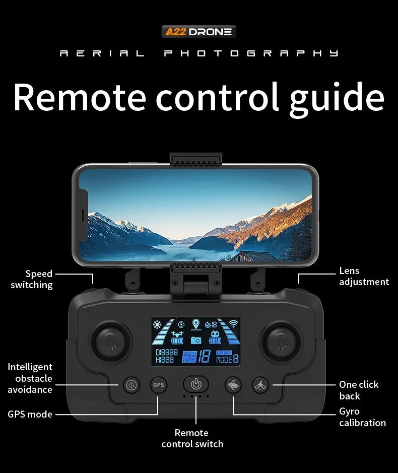 Xiaomi Mijia A22 Drone 8K GPS double caméra photographie aérienne localisation optique évitement d'obstacles à quatre voies 4K Drone nouveau