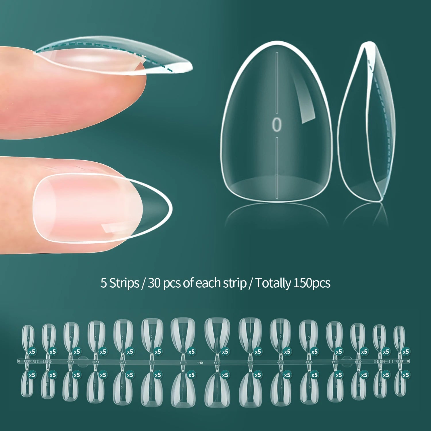 Faux Ongles Acryliques 140/150 pcs - Instant Apex Nailpop