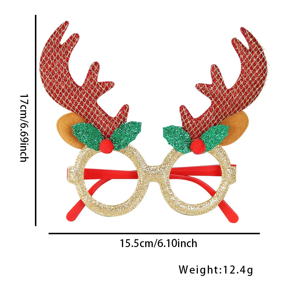 Lunettes de joyeux noël pour enfants et adultes, décoration de fête de noël, ornements de décoration