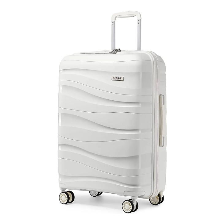 Valise rigide à roulettes légère en polypropylène avec serrure TSA KONO – M, L, XL, ensembles 2, 3 ou 4 pièces