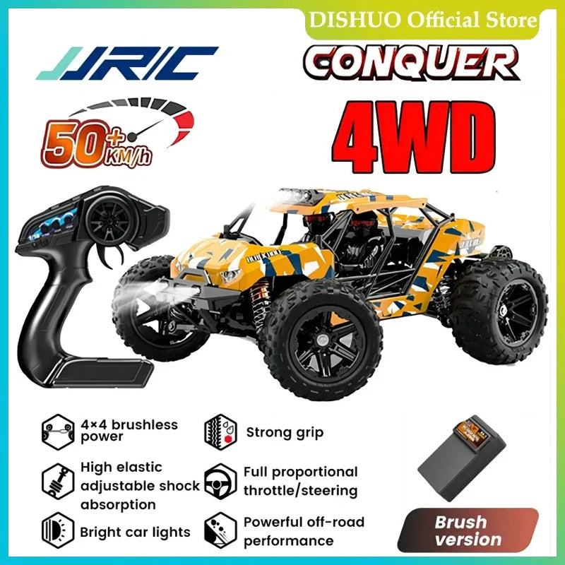 Voiture RC JJRC-Coche Teledirigido 1:14, Escoacrylate Motor Sin en 70 KM/H. Voiture de course télécommandée, haute vitesse, 50 km/h