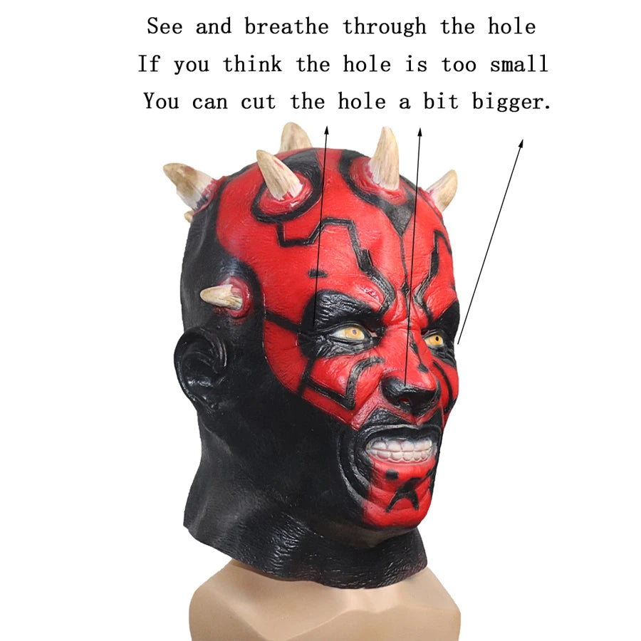 Masque Darth Maul – Cosplay et Halloween Couvre-Chef Complet