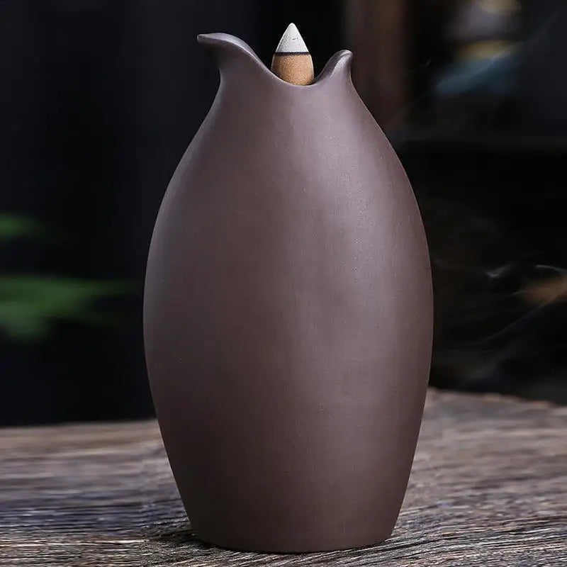 Diffuseur d'encens en Céramique, Poêle d'Aromathérapie, Brûleur de Cône d'Encens, Décoration de la Maison avec Effet Visuel Magnifique pour le Salon