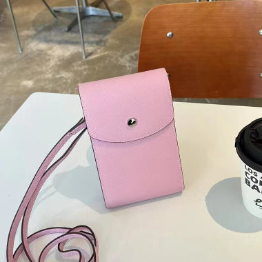 Petit Sac à Bandoulière Personnalisé en Cuir de Palmier – Sac de Téléphone pour Femme