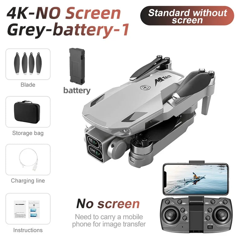 M10 Professional 4K 5G HD Drone Dual Camera Remote Control with Screen FPV Photography Brushless Foldable RC Quadcopter