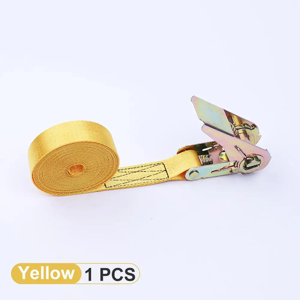 8m/25mm ratchet belt straps with metal buckle, tension cord for car, motorcycle, bicycle, luggage, bag