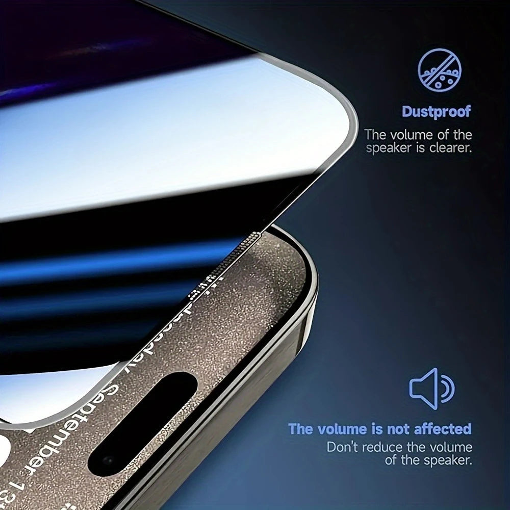 Film de protection en verre trempé à couverture intégrale pour iPhone – Protection écran complète