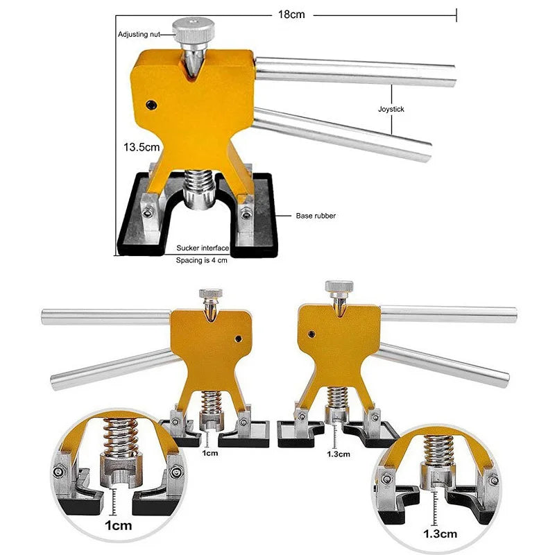 Outils de débosselage sans peinture pour carrosserie de voiture, extracteur automatique, kit flacon de ventouse, taille mixte, rénovation de voiture